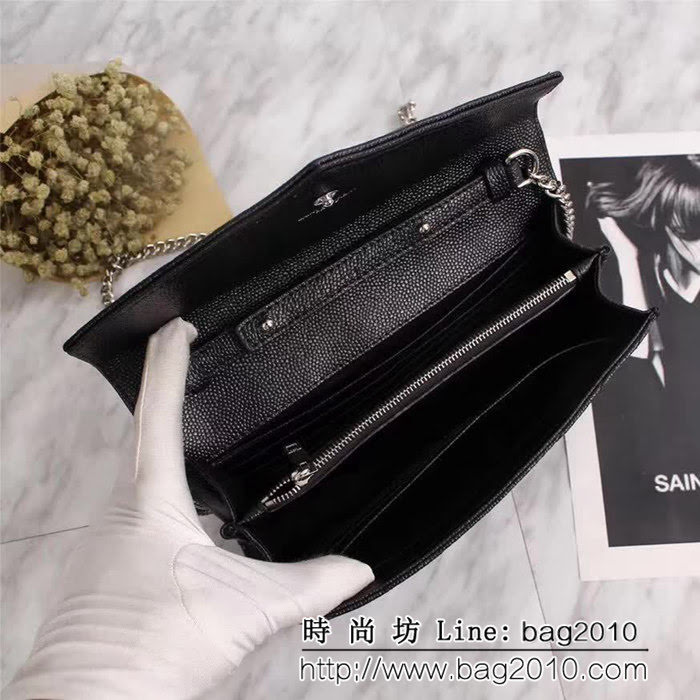 YSL聖羅蘭 爆款 魚子醬牛皮鏈條小包 可當手包用 26801 YAS1032